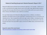 Material Handling Equipment Market Research Report 2017