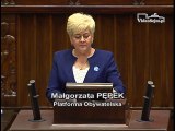 Poseł Małgorzata Pępek - Wystąpienie z dnia 10 maja 2017 roku.