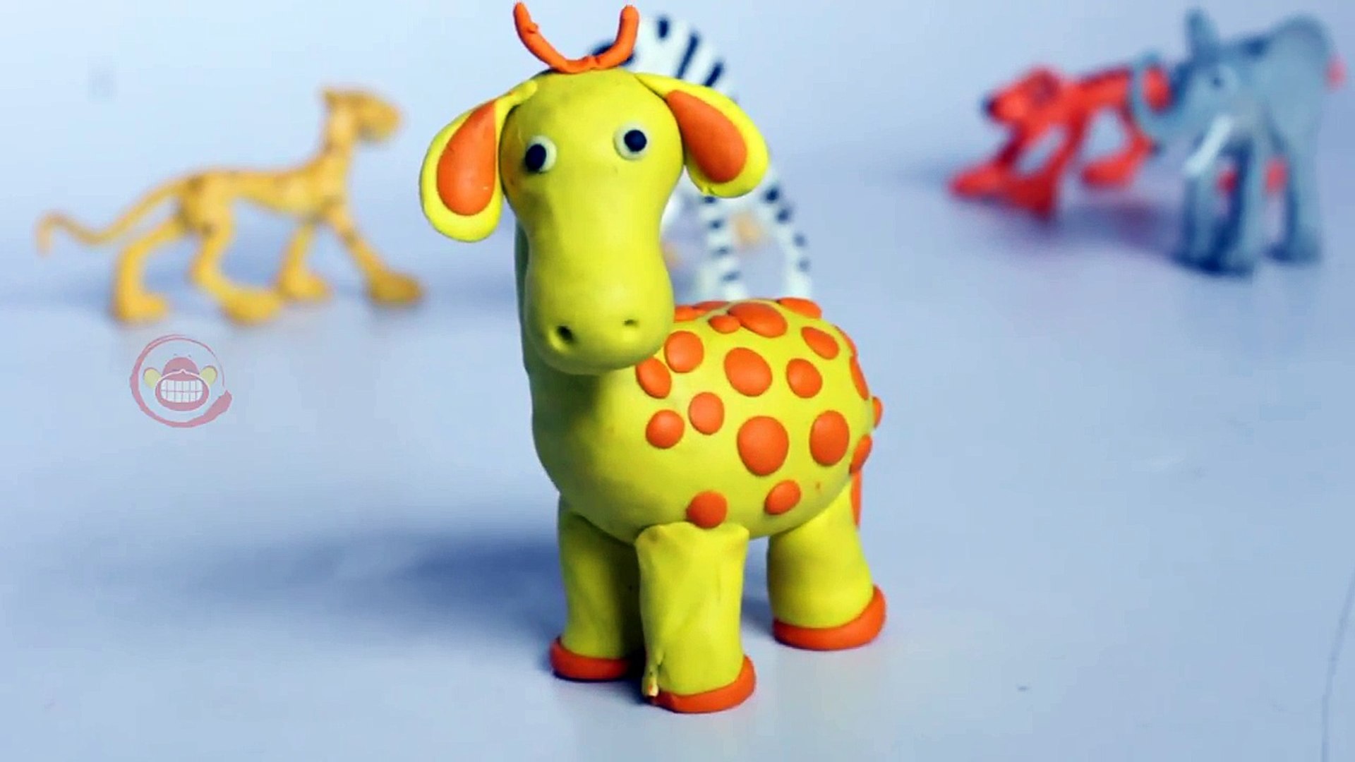 ⁣Play Doh Giraffe, How To Make Giraffe With Play-doh, Silly Kids