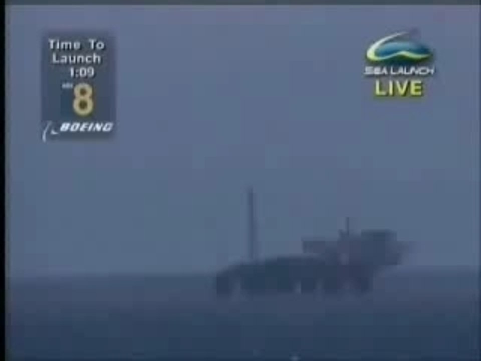 Lancement d'une fusée raté