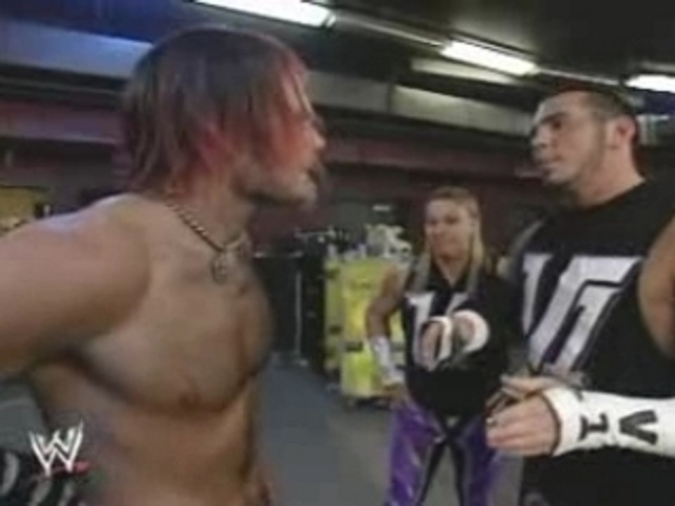 WWE - Matt Hardy gets a Smack in face from Jeff Hardy