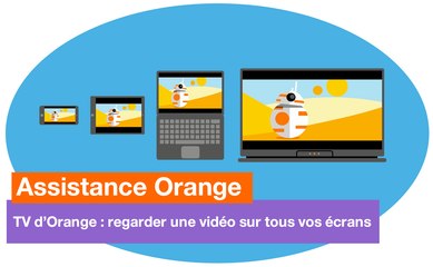 Assistance Orange - TV d'Orange : regarder une vidéo sur tous vos écrans - Orange