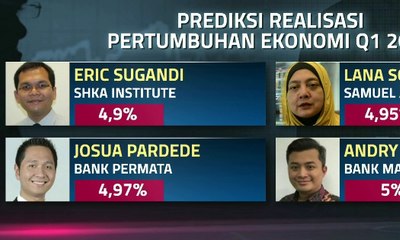 Laju Ekonomi 2017 di Kuartal I Tumbuh 4,9 Persen