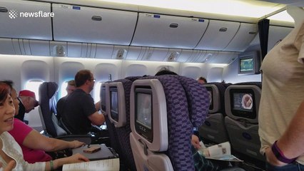 Belligerent man in red Donald Trump hat removed from United Airlines flight