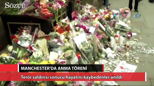 Manchester'da anma töreni