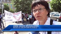 Alpes du Sud : les collectifs et associations pro-migrants rassemblés pour manifester devant la préfecture de Digne-les-