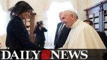 Pope Francis Jokingly Asks First Lady What She Feeds Trump