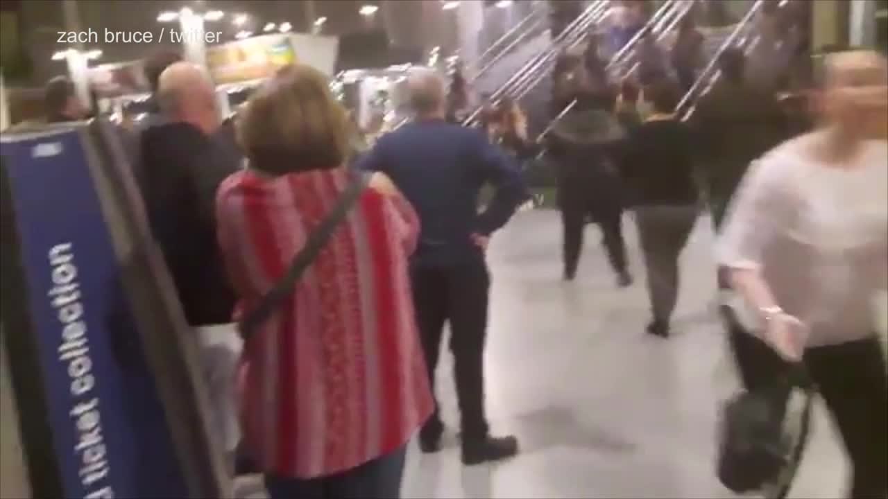 Aftermath of Manchester Arena terror attack as thousands flee