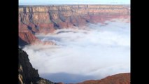 Pulsating clouds in the Grand Canyon