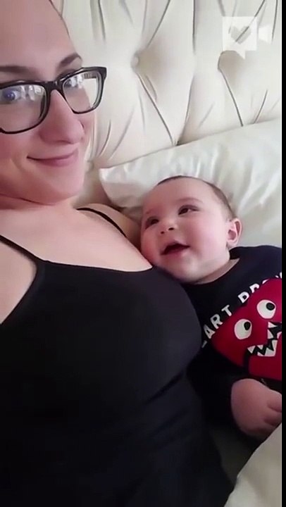 Baby wont take eyes off mom for even a second