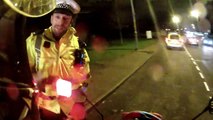 motorcycle pulled ovr by cops