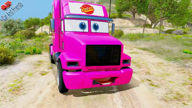 Arabalar çizgi film _ Renkler Sayıları Öğrenin Çocuklar için Mack Kamyon - Örümcek Adam,Çizgi film izle 2017