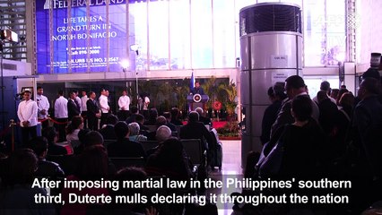 Philippines' Duterte mulls imposing martial law nationwide