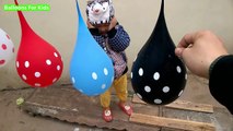 Balón globos colores familia dedo para Niños Aprender canción mojado con |