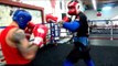 Pro Boxer (black) Sparring A Kickboxing Champ (red) Check It out - esnews boxing