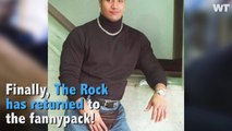 The Rock Recreates Classic Fannypack Look