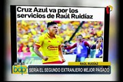 Liga mexicana: Raúl Ruidíaz sería el segundo extranjero mejor pagado