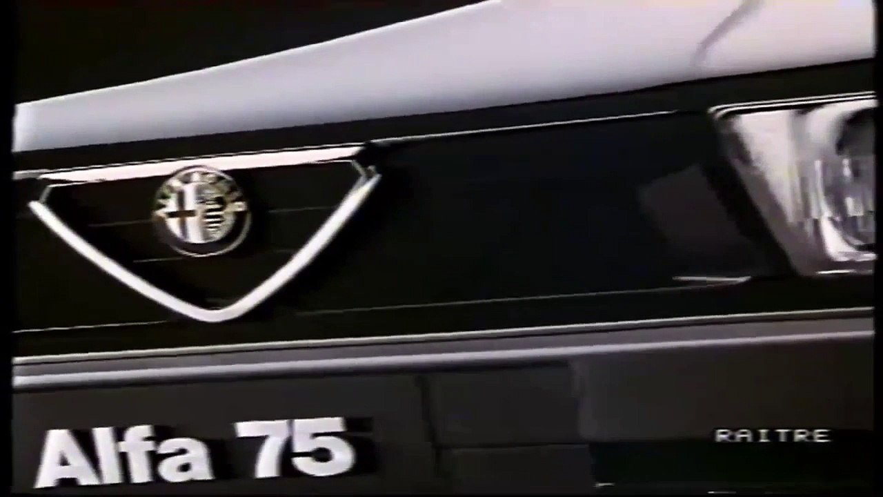 alfa romeo 75 turbo quadrifoglio verde spot (1990)