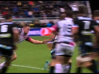 R2   ASM Clermont Auvergne v Ospreys   David Strettle 2nd Try No Sound