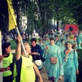Statues of Liberty March at Brussels Trump Protest