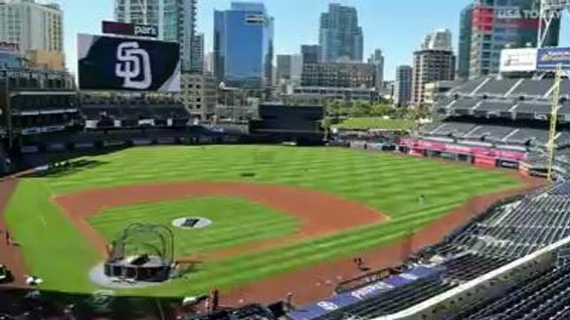 Drone crash lands at MLB game