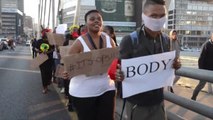 Güney Afrika'da Kadına Şiddet Protesto Edildi