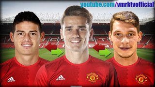 Top 10 Manchester United Possible Summer Transfers _ Ft. Griezmann, Belotti, James Rodriguez...etc