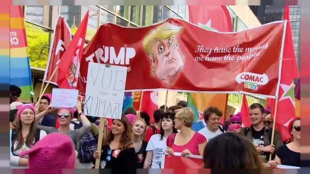 Марш протеста в Брюсселе: Трампу здесь не рады
