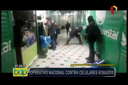 Continúan operativos contra la venta de celulares robados al interior del país