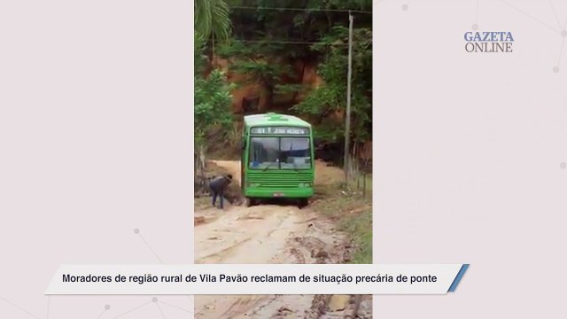 Moradores de região rural de Vila Pavão reclamam de situação precária de ponte