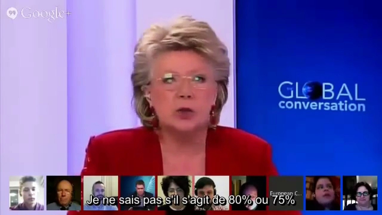 Reding AVOUE que 75 à 80% des lois Française viennent de l'UE (GOPE)