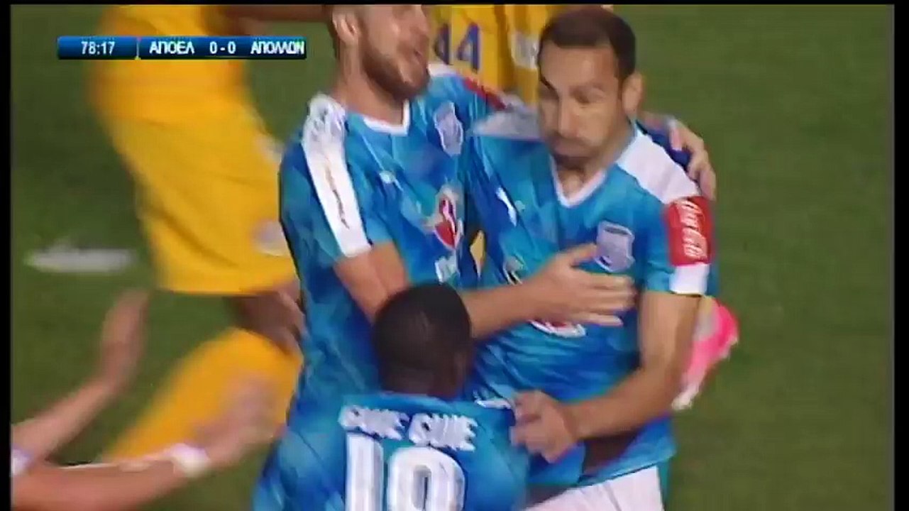 0-1  Paulo Vinícius AMAZING Goal – APOEL 0-1 Apollon – Cyprus Cup Final – 24.05.2017