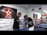 RAP SATR LIL ZA working mitts with RICKY FUENZ EsNews Boxing