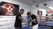 RAP SATR LIL ZA working mitts with RICKY FUENZ EsNews Boxing