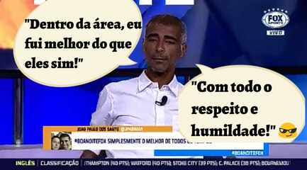 Romário: "Fui melhor dentro da área (goleador) que Messi e Maradona!"