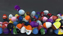 Des balles couleur les couleurs des œufs visage pour enfants Apprendre partie farce les tout-petits avec Surprise 3d smiley 4