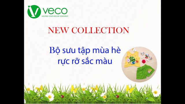 Xưởng may quần áo trẻ em giá sỉ Veco tại tp hcm - bộ sọt 3 con bọ xinh xắn