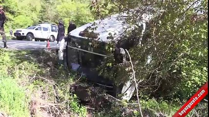Bolu'da otobüs dere yatağına düştü: 7 yaralı