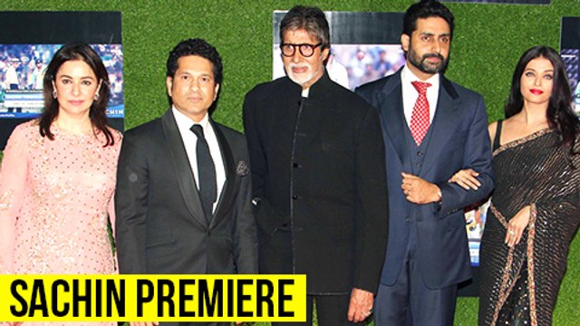 Aishwarya Rai, Abhishek, Amitabh Bachchan EMOTIONAL Moment At Sachin A Billion Dreams Premiere