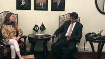 Sindh Chief Minister Syed Murad Ali Shah meets British Deputy High Commissioner Ms. Belinda Lewis at CM House today