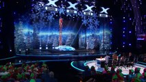 Professor Splash - Performer Attempts High-Diving Christmas Stunt - America's Got T