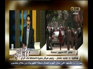 #هنا_العاصمة | رئيس مركز بصيرة : لدينا 5 مواليد كل دقيقة وسنكسر المائة مليون قبل 2020