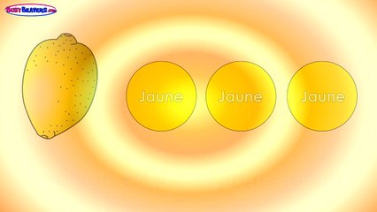 'The Apple is Red' - (French) Teach Colors, Learn Colours, Baby Toddler Preschoo