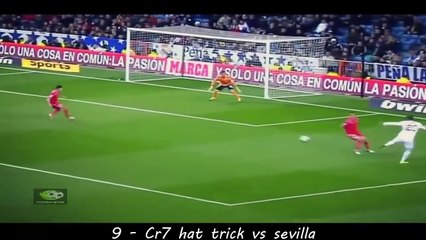 كريستيانو رونالدو افضل 10 هاتريك اسطوري ● وجنون المعلقين ● HD