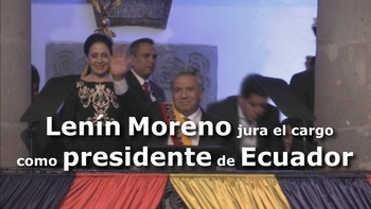 Lenín Moreno jura el cargo como presidente de Ecuador