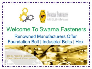 Carriage Bolt Manufacturers