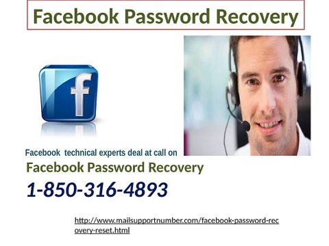 Who can avail Facebook Password Recovery service 1-850-316-4893?