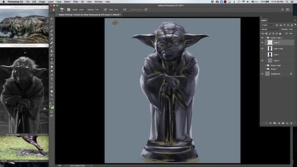 Yoda in Metal- Digital Painting Tutorial 04