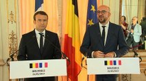 Point presse conjoint avec Charles Michel