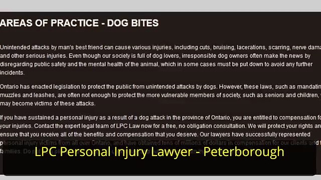 Personal Attorney Lawyer Peterborough ON - LPC - Personal Injury Lawyer Peterborough (705) 243-3685